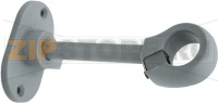 Wall holder grey L 91mm for pipe ø 22mm
