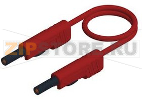 Провод тестовый 0.5 м, красный Hirschmann MLB 50/1 V RED 