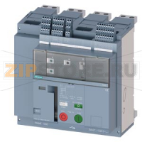 fixed-mounted molded case circuit breaker frame 1600; with RTC and 4AUX trip alarm switch S24; Icu "M" Icu=55kA @ 415V, 4-pole, right ETU320, LI, In=1600A rotary coding switch Ir=640...1600A Ii=1.5...15 x In N conductor protec. adjustable OFF, 50%, 100%,