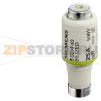 SILIZED ПЛАВКАЯ ВСТАВКА ДЛЯ ЗАЩИТЫ ПОЛУПРОВОДНИКОВ 500В СВЕРХБЫСТРОДЕЙСТВУЮЩАЯ, ТИПОРАЗМЕР DII, E27, 30A Siemens 5SD480