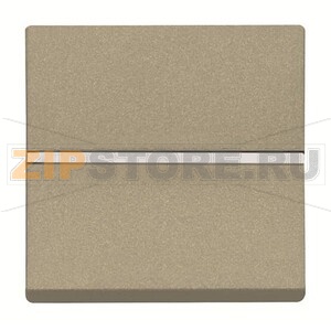 Механизм одноклавишного двухполюсного выключателя с клавишей, двухмодульный, шампань ABB 2CLA220120N1901 