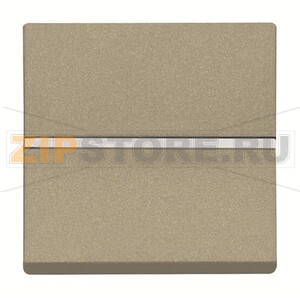 Механизм одноклавишного двухполюсного выключателя с клавишей, двухмодульный, шампань ABB 2CLA220120N1901 