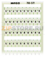 Маркировочная карта WMB; в картах; МАРКИРОВАНО; N (100x); not stretchable; Горизонтальная маркировка; с креплением на защелке; белые Wago 793-577