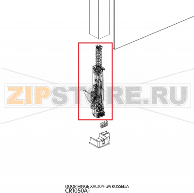 Door hinge XVC104-LM rossella Unox XVC 105 Door hinge XVC104-LM rossella Unox XVC 105Запчасть на деталировке под номером: 17Название запчасти на английском языке: Door hinge XVC104-LM rossella Unox XVC 105