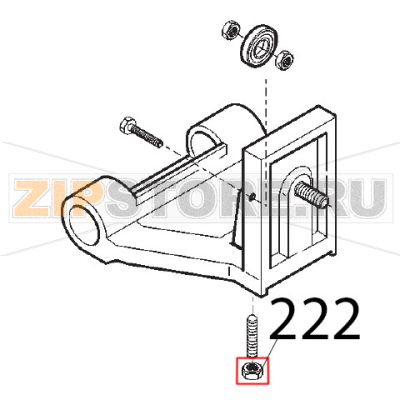 Dado prigioniero Sirman Topaz 250 Dado prigioniero Sirman Topaz 250Запчасть на деталировке под номером: 222