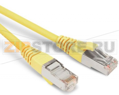 Hyperline PC-LPM-STP-RJ45-RJ45-C5e-5M-LSZH-YL Патч-корд F/UTP, экранированный, Cat.5е, LSZH, 5 м, желтый 