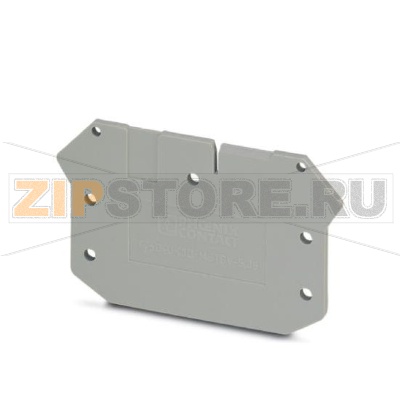 Концевая крышка Phoenix Contact D-UK3D-MSTBV-5,08 Длина: 60 мм, Ширина: 2 мм, Высота: 49,5 мм, Цвет: cерый.Минимальный заказ: 50 шт.Упаковка: 50 шт.