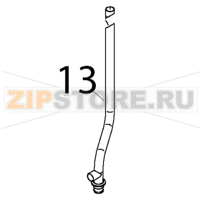 Tubo alimentazione lavaggio superiore Teikos TS820 Tubo alimentazione lavaggio superiore Teikos TS820Запчасть на деталировке под номером: 13