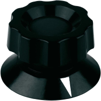 Ручка поворотная 58x35.5 мм, черная, 1 шт Mentor 474.81