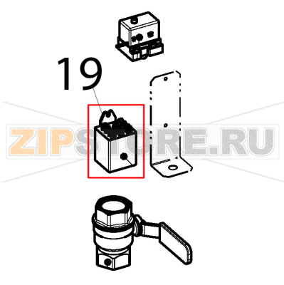 Rele&#039; Tecnoinox FR48FE7 Rele' Tecnoinox FR48FE7Запчасть на деталировке под номером: 19