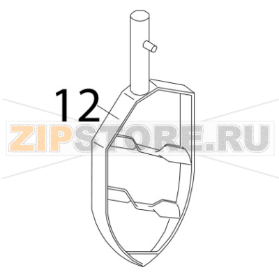 Flat beater st.steel acid-res. Bear Varimixer AR80 VL-1S Flat beater st.steel acid-res. Bear Varimixer AR80 VL-1SЗапчасть на деталировке под номером: 12
