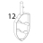 Flat beater st.steel acid-res. Bear Varimixer AR80 VL-1S