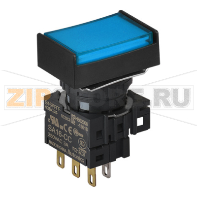 Выключатель кнопочный, Ø отверстия: 16 мм Autonics S16PRT-H3BC24 