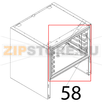 Frame trim Angelo Po IA51 Frame trim Angelo Po IA51Запчасть на деталировке под номером: 58