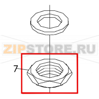 Hex nut 5-8 brass Fagor AD-90