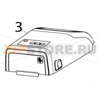 Cover assembly (includes media window) Zebra ZD411 Thermal Transfer