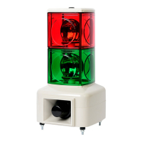 Колонна сигнальная, квадратная, крупногабаритная, рупорная Autonics MSGS-220-RG