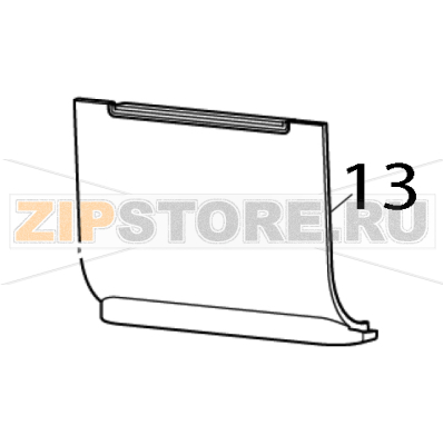 Front bezel, standard Zebra ZD611 Direct Thermal Front bezel, standard Zebra ZD611 Direct ThermalЗапчасть на деталировке под номером: 13
