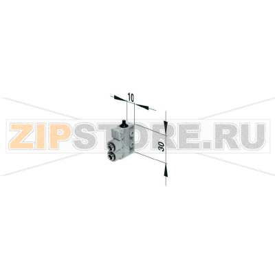 Клапан пневматический с ручным управлением, 3/2-ходовой, 10 бар, 1 шт Norgren SP/M1553/14 