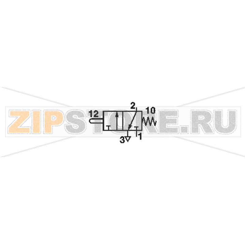 Клапан пневматический с ручным управлением, 3/2-ходовой, 10 бар, 1 шт Norgren SP/M1553/14 