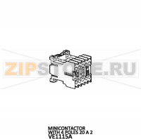 Minicontactor with 4 poles 20 A 2 Unox XVC 305E