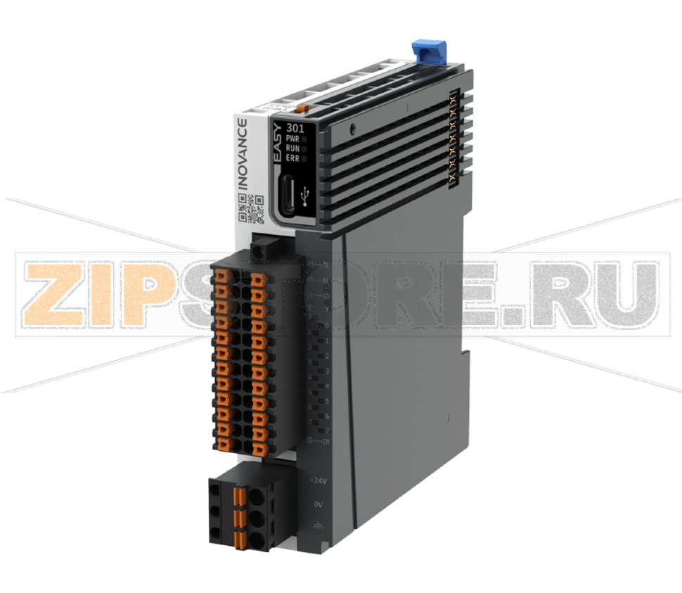 Контроллер 24 В/DC, 8xDI (NPN/PNP), 8xDO (NPN), 1xRS232, 1xRS485, 1xType-C, 4 оси, 8xGL20, IP20 Inovance Easy301-0808TN-INT 
