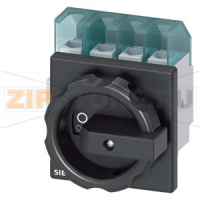 ГЛАВНЫЙ УПРАВЛЯЮЩИЙ ПЕРЕКЛЮЧАТЕЛЬ 4-ПОЛЮСНЫЙ IU=32, P/AC-23A AT 400V=11, 5KW, ДЛЯ ФРОНТАЛЬНОГО МОНТАЖА, МОНТАЖ ПОСР. 4 ОТВЕРСТИЙ ПОВОРОТНЫЙ ИСП. МЕХАНИЗМ ЧЕРН. Siemens 3LD2203-1TL51