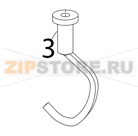 Gancio Sirman Plutone 7 CE Gancio Sirman Plutone 7 CEЗапчасть на деталировке под номером: 3Название запчасти на итальянском языке: Gancio Sirman Plutone 7 CE