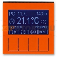 Терморегулятор универсальный, программируемый, оранжевый/дымчатый чёрный ABB 2CHH911031A4066