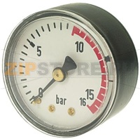 МАНОМЕТР НАСОСА Ø 52 ММ 0-16 АТМОСФЕР
