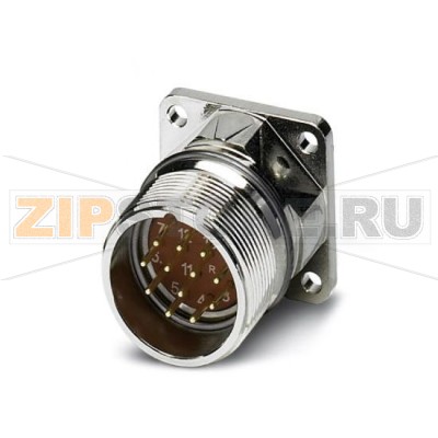 Аппаратн. соединитель Phoenix Contact RF-12P2N8AWB00 передняя стенка, прямой, Винтовой зажим, M23, Полюсов: 12, Тип контактов: штыревое, Обжим, Аксиальное уплотнительное кольцо, 4xØ3,2, экранирован.: есть.Минимальный заказ: 40 шт.Упаковка: 40 шт.