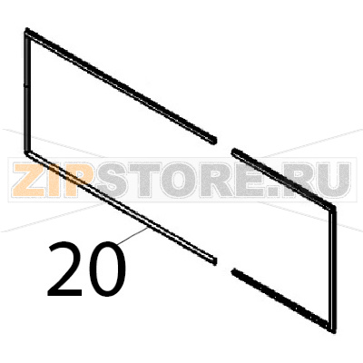 Уплотнение двери Angelo Po 2N1FAGF Уплотнение двери Angelo Po 2N1FAGFЗапчасть на деталировке под номером: 20