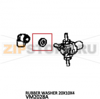 Rubber washer 20X10X4 Unox XVC 705E