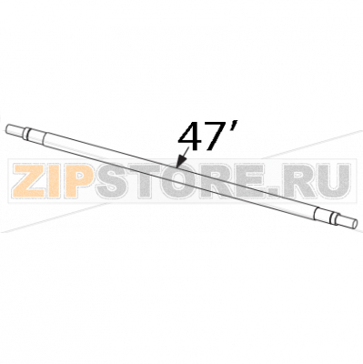 Conv belt idle roller shaft Sigma SPZ 120 Conv belt idle roller shaft Sigma SPZ 120Запчасть на деталировке под номером: 47'