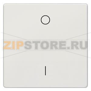 DELTA STYLE ТИТАНОВО-БЕЛЫЙ ВЫКЛЮЧАТЕЛЬ 1 КЛАВИША С O/I СИМВОЛАМИ 68Х68ММ Siemens 5TG7142 