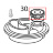 Pinion gear KitchenAid 5K45SSEWH