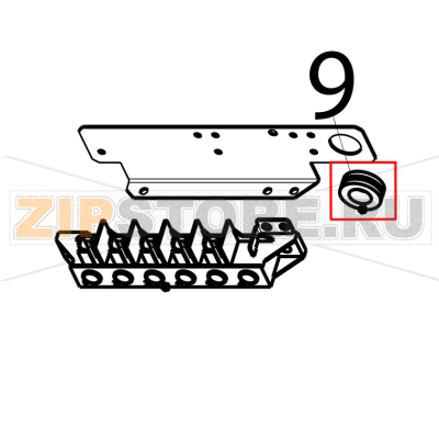Fairlead Tecnoinox FTR70E7 Fairlead Tecnoinox FTR70E7Запчасть на деталировке под номером: 9