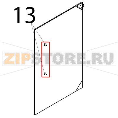 Door guard Angelo Po BX101E Door guard Angelo Po BX101EЗапчасть на деталировке под номером: 13