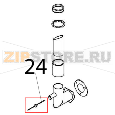 Thermal resistor, PT1000 Angelo Po FX61E1 Thermal resistor, PT1000 Angelo Po FX61E1Запчасть на деталировке под номером: 24