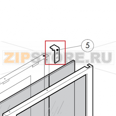 Upper door hinge Lainox MVE051P                                                                                         Upper door hinge Lainox MVE051PЗапчасть на сборочном чертеже под номером: 5Название запчасти на итальянском языке языке: Upper door hinge Lainox MVE051P
