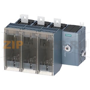 ПРЕДОХРАНИТЕЛЬНЫЙ ВЫКЛЮЧАТЕЛЬ-РАЗЪЕДИНИТЕЛЬ 400A, ТИПОРАЗМЕР 4, 3-ПОЛ FOR LV HRC ПРЕДОХРАНИТЕЛЬ ТИПОРАЗМЕР 1 И 2 БОКОВОЕ УПРАВЛЕНИЕ СПРАВА БАЗОВЫЙ БЛОК БЕЗ РУЧКИ ПЛОСКИЕ КЛЕММЫ Siemens 3KF4340-4RF11 