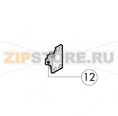 Door handle prong Lainox MVE051P                                                                                          Door handle prong Lainox MVE051PЗапчасть на сборочном чертеже под номером: 12Название запчасти на итальянском языке языке: Door handle prong Lainox MVE051P
