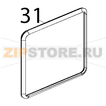 Guarnizione nera 50 shore forni Unox XVC 204 Guarnizione nera 50 shore forni Unox XVC 204Запчасть на деталировке под номером: 31