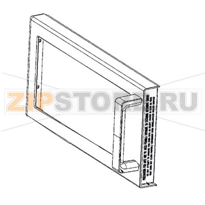 Дверца Menumaster RMS510D P2001204M Дверца для микроволновой печи Menumaster RMS510D P2001204M в сбореЗапчасть на сборочном чертеже под номером: 1Количество запчастей в комплекте: 1Оригинальное название: DOOR ASSY