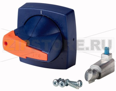 Рукоять D-типа, монтаж на дверь, под ось 6х6, синяя Eaton K1DB/P 