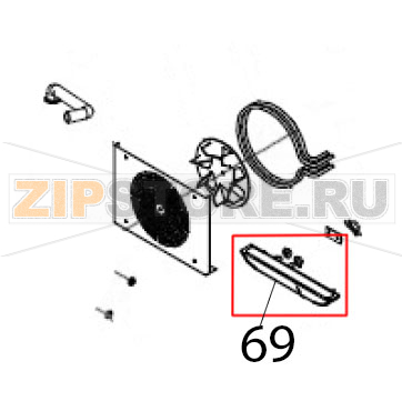 Type U heater Hurakan HKN-XF023 Type U heater Hurakan HKN-XF023Запчасть на деталировке под номером: 69