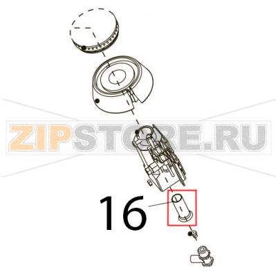 Air regulation bushing D16 Tecnoinox PF105GG7 Air regulation bushing D16 Tecnoinox PF105GG7Запчасть на деталировке под номером: 16