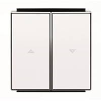 Клавиша для выключателя жалюзи, белая ABB 2CLA854400A1101