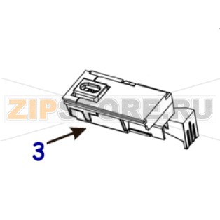 Сенсор черной метки Zebra ZT220 Датчик черной метки для термопринтера Zebra ZT220Запчасть на сборочном чертеже под номером: 3Количество запчастей в комплекте: 1Название запчасти Zebra на английском языке: Kit Reflective Sensor (Black Mark Sensor)