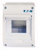 Щит навесного исполнения, 1ряд, 5 модулей, белая дверь, пластик Eaton BC-O-1/5-TW-ECO